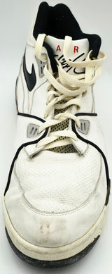 Rony Seikaly Autographed White Game Used Nike Shoe Miami Heat Size 16.5 Beckett BAS QR #BR88765