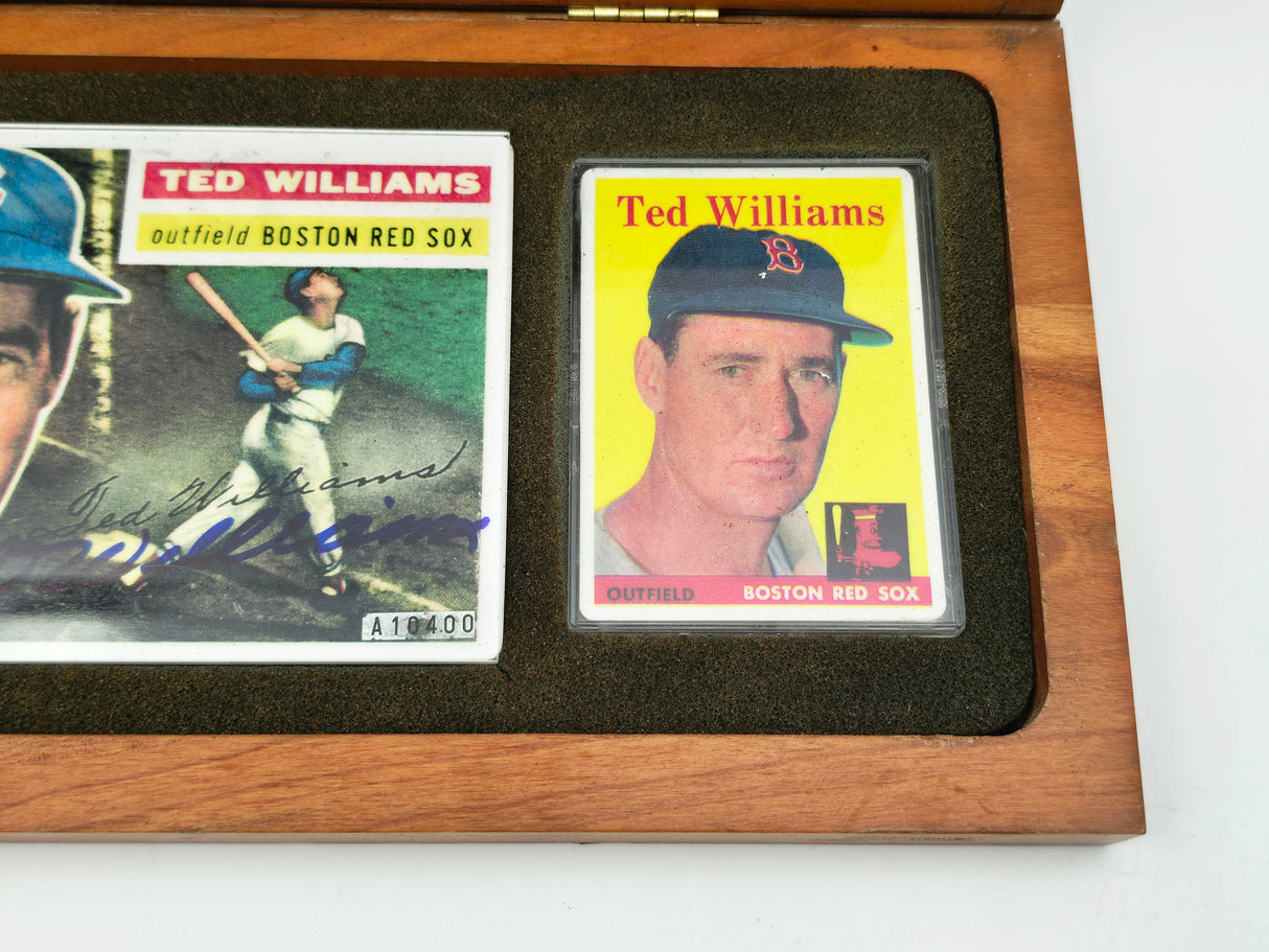 Ted Williams Autographed Porcelain Card Set Boston Red Sox Beckett BAS #AE31384