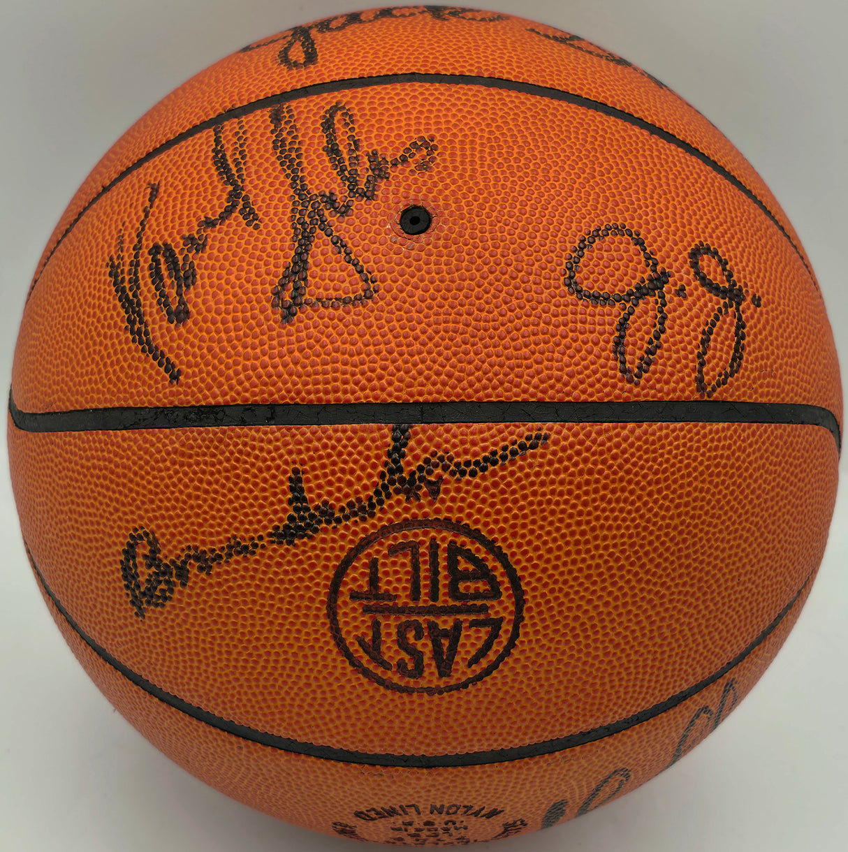 1977-78 Seattle Supersonics Team Autographed Wilson Official NBA Leather Game Ball Basketball With 11 Signatures Including Fred "Downtown" Brown Beckett BAS #AE31355