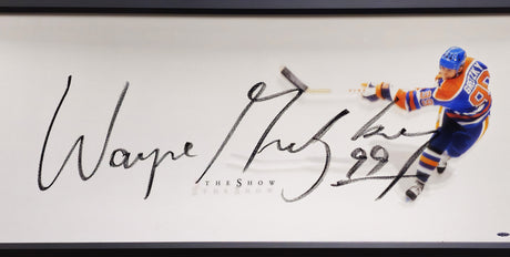 Wayne Gretzky Autographed Framed 20x46 "The Show" Poster Photo Edmonton Oilers "99" UDA Holo #BAM20025