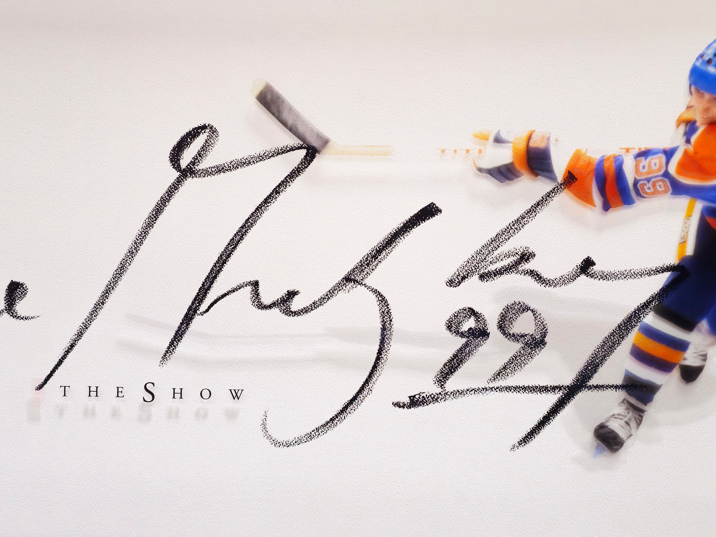 Wayne Gretzky Autographed Framed 20x46 "The Show" Poster Photo Edmonton Oilers "99" UDA Holo #BAM20025