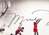 Michael Jordan Autographed Framed 20x46 "The Show" Poster Photo Chicago Bulls "Last Shot" UDA Holo #BAM142269