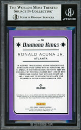 Ronald Acuna Jr. Autographed 2021 Bowman Diamond Kings Card #16 Atlanta Braves Beckett BAS #16711013