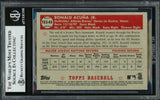 Ronald Acuna Jr. Autographed 2021 Topps 1952 Redux Card #T52-45 Atlanta Braves Beckett BAS #16711048