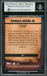 Ronald Acuna Jr. Autographed 2021 Topps Big League Wanted Card #WT3 Atlanta Braves Beckett BAS #16711125