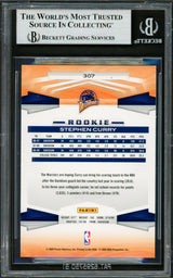 Stephen Curry Autographed 2009-10 Panini Rookie Card #307 Golden State Warriors Beckett BAS #16713300