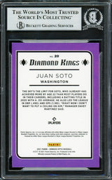 Juan Soto Autographed 2021 Donruss Optic Diamond Kings Card #20 New York Yankees Beckett BAS #16704325