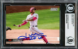 Juan Soto Autographed 2021 Stadium Club Card #220 New York Mets Beckett BAS #16704326
