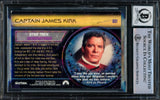 William Shatner Autographed 2000 Fleer Skybox Cinema 2000 Card #SC1 Star Trek Captain Kirk Auto Grade Gem Mint 10 Beckett BAS #16580662
