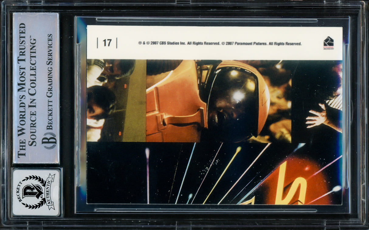 William Shatner Autographed 2007 Rittenhouse Card #17 Star Trek Captain Kirk Auto Grade Gem Mint 10 Complete Movies Beckett BAS #16580820