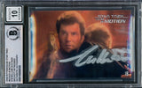 William Shatner Autographed 2008 Rittenhouse Movies In Motion Card #18 Star Trek Captain Kirk Auto Grade Gem Mint 10 Beckett BAS #16580838