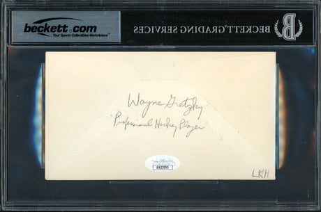 Wayne Gretzky Autographed 1983 First Day Cover Edmonton Oilers Beckett BAS #16714740