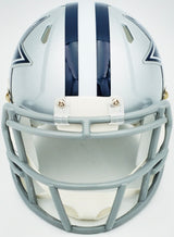 Leighton Vander Esch Autographed Dallas Cowboys Silver Speed Mini Helmet Fanatics Holo Stock #228074