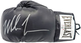 Mike Tyson Autographed Black Everlast Boxing Glove (Left Handed LH, Silver) JSA Stock #228078