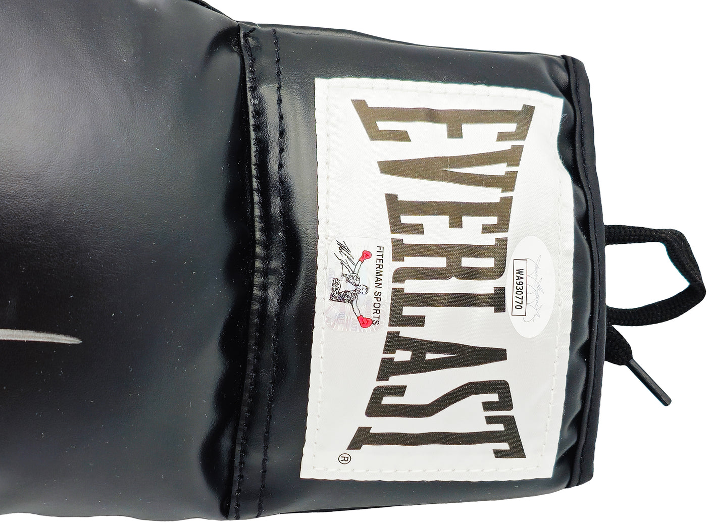 Mike Tyson Autographed Black Everlast Boxing Glove Left Handed LH JSA Stock #228078