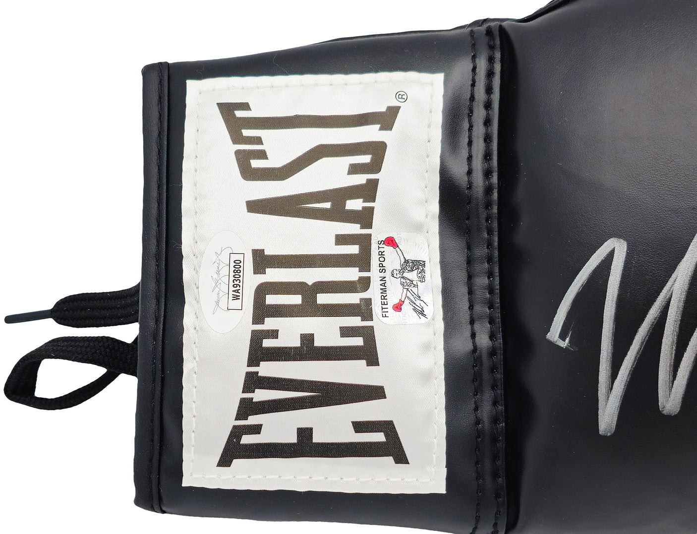 Mike Tyson Autographed Black Everlast Boxing Glove Right Handed RH JSA Stock #228079