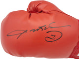 Sugar Ray Leonard Autographed Red Everlast Boxing Glove Left Handed LH Beckett BAS Witness Stock #227970