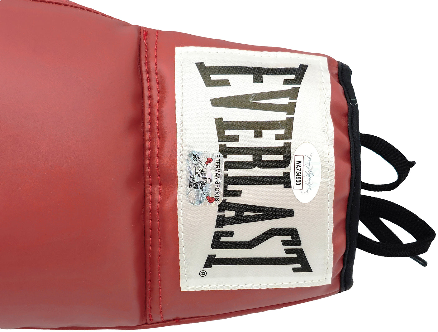 Mike Tyson Autographed Red Everlast Boxing Glove Left Handed LH JSA Stock #228072