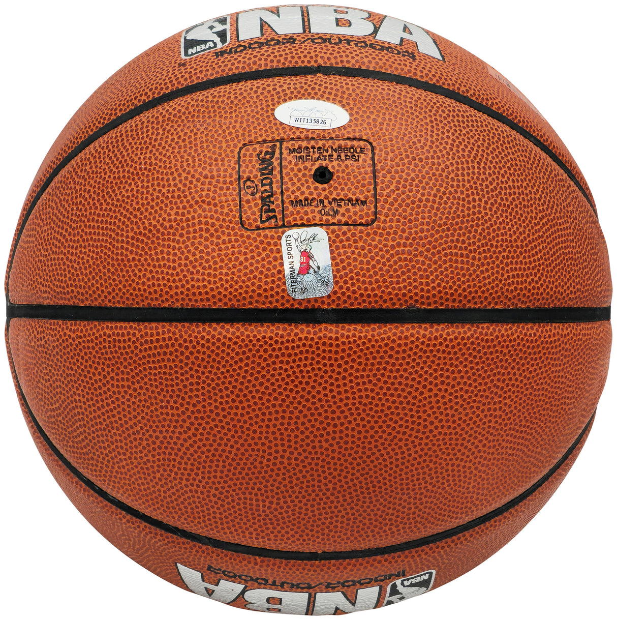 Dennis Rodman Autographed Competitive Indoor/Outdoor IO Basketball Chicago Bulls JSA Stock #228106