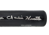 Pete Rose Autographed Black Louisville Slugger Pro Stock Baseball Bat Cincinnati Reds "Charlie Hustle" Beckett BAS Witness Stock #228086