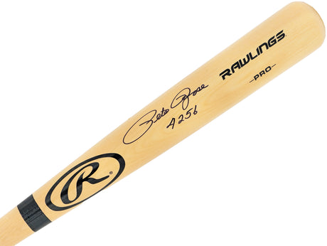 Pete Rose Autographed Blonde Rawlings Pro Baseball Bat Cincinnati Reds "4256" JSA Stock #228077
