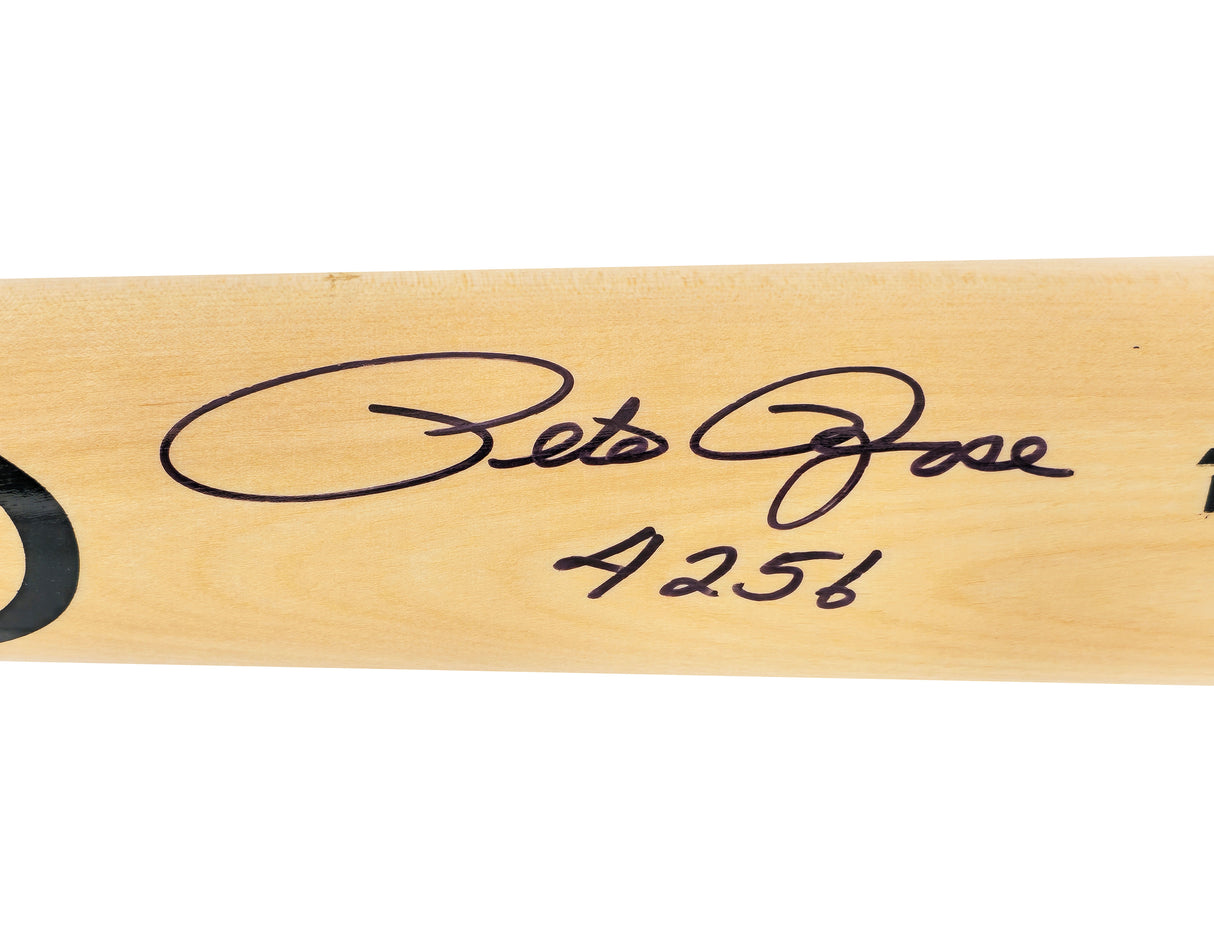 Pete Rose Autographed Blonde Rawlings Pro Baseball Bat Cincinnati Reds "4256" JSA Stock #228077
