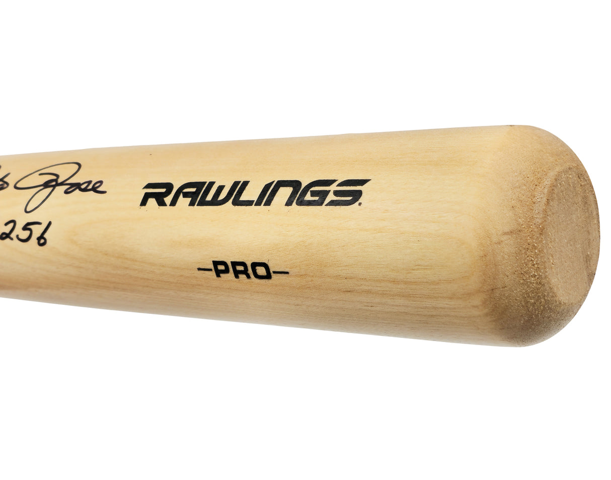 Pete Rose Autographed Blonde Rawlings Pro Baseball Bat Cincinnati Reds "4256" JSA Stock #228077