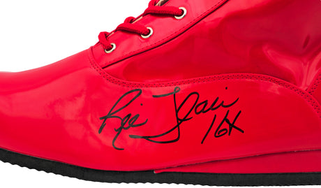 Ric Flair Autographed Red Left Footed Boot WWE "16x" JSA Stock #228118