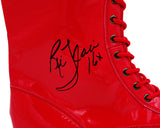 Ric Flair Autographed Red Right Footed Boot WWE "16x" JSA Stock #228116