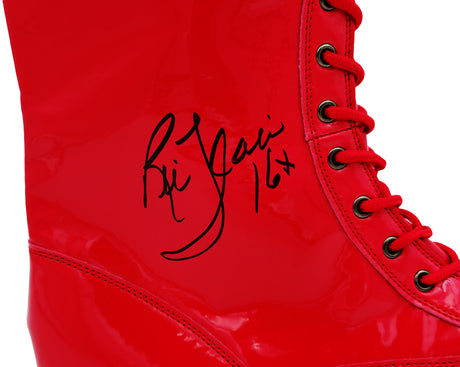 Ric Flair Autographed Red Right Footed Boot WWE "16x" JSA Stock #228116