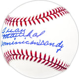 Juan Marichal Autographed Official MLB Baseball San Francisco Giants "Dominican Dandy" Beckett BAS Witness Stock #227980