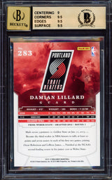 Damian Lillard Autographed 2012-13 Panini Brilliance Rookie Card #283 Portland Trail Blazers BGS 9.5 Auto Grade Gem Mint 10 Beckett BAS Stock #214865