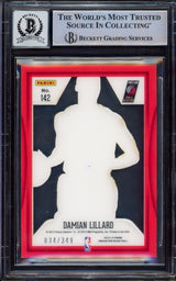 Damian Lillard Autographed 2012-13 Panini Innovation Rookie Card #142 Portland Trail Blazers Auto Grade Gem Mint 10 #34/349 Beckett BAS #15531087