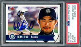 Ichiro Suzuki Autographed 2001 Fleer Tradition Rookie Card #452 Seattle Mariners PSA 9 Auto Grade Gem Mint 10 PSA/DNA #61266090