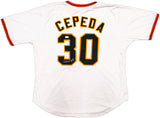 San Francisco Giants Orlando Cepeda Autographed White Baseball Jersey JSA Stock #228080