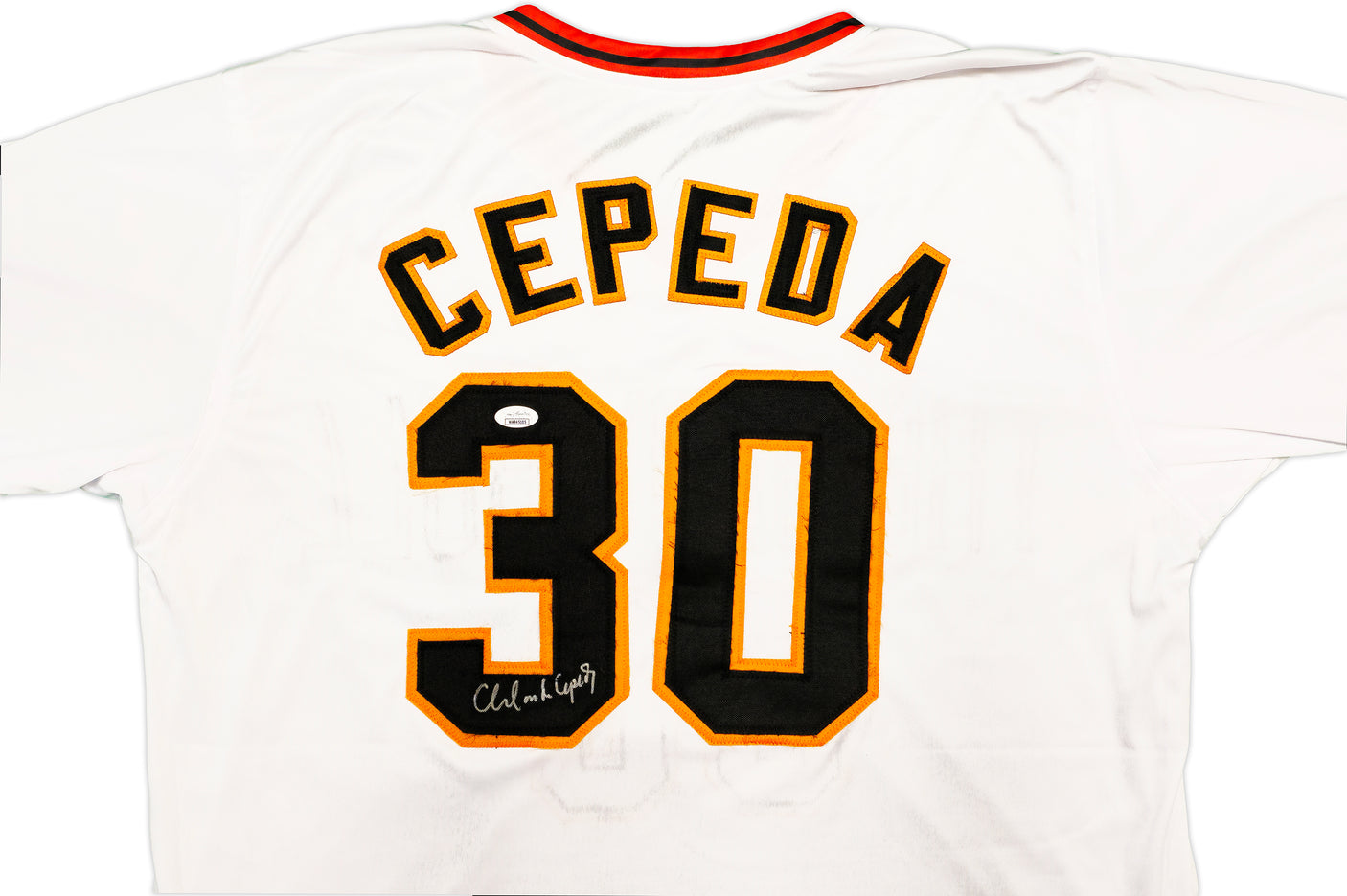 San Francisco Giants Orlando Cepeda Autographed White Baseball Jersey JSA Stock #228080