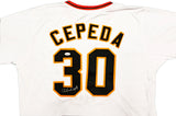 San Francisco Giants Orlando Cepeda Autographed White Baseball Jersey JSA Stock #228080
