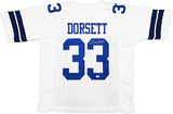 Dallas Cowboys Tony Dorsett Autographed White Football Jersey JSA Stock #228103