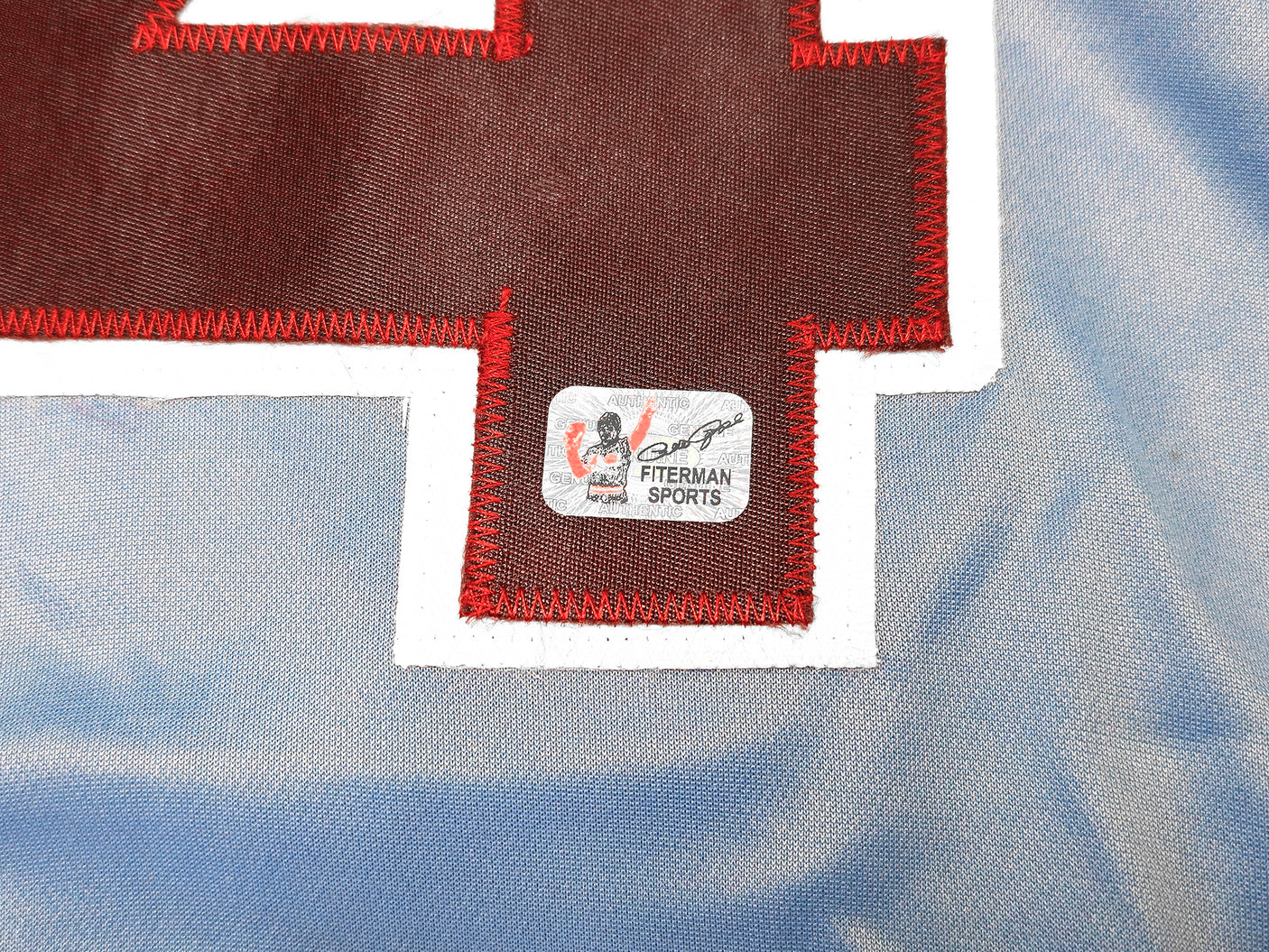 Philadelphia Phillies Pete Rose Autographed Blue & Red Baseball Jersey PR Holo Stock #228779