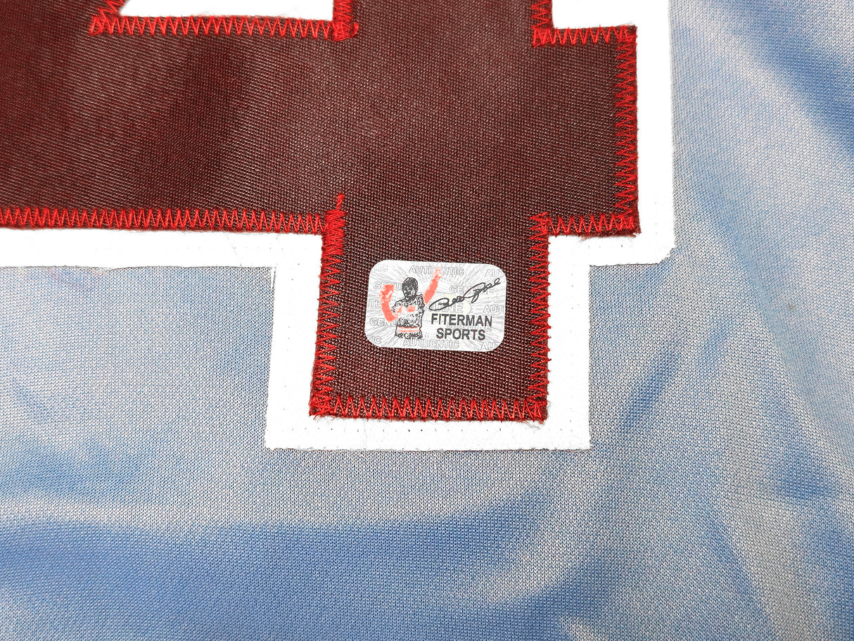 Philadelphia Phillies Pete Rose Autographed Blue & Red Baseball Jersey PR Holo Stock #228779