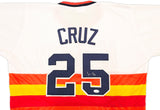 Houston Astros Jose Cruz Sr Autographed White, Orange & Yellow Baseball Jersey JSA Stock #228088