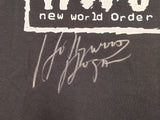 Hulk Hogan Autographed Black WWE NWO T-Shirt "Hollywood" JSA Stock #228799
