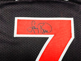 Team USA Larry Bird Autographed Blue Basketball Jersey Beckett BAS QR Stock #228094