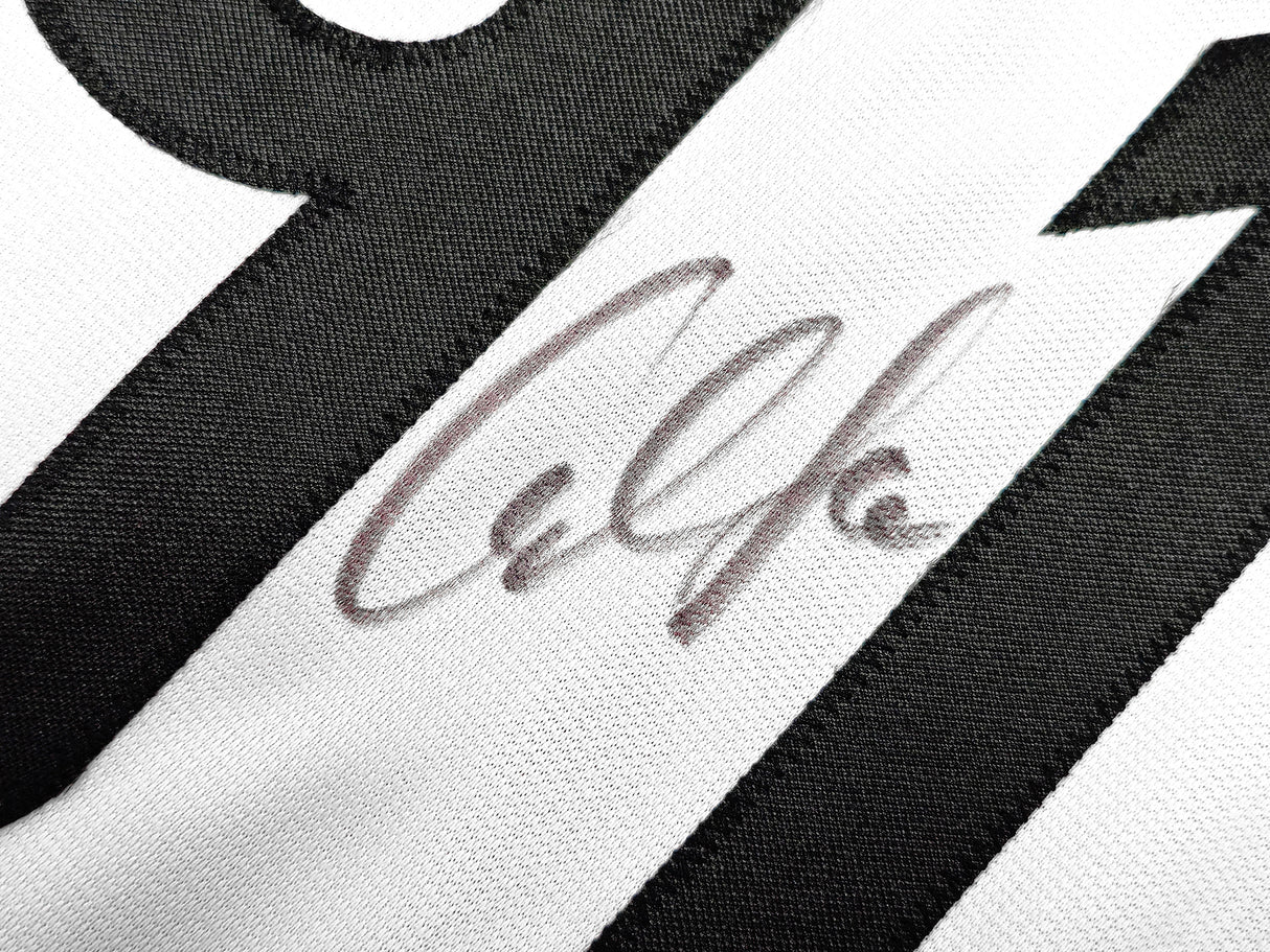 Team USA Carl Lewis Autographed Red, White and Blue Jersey Beckett BAS Witness Stock #227966