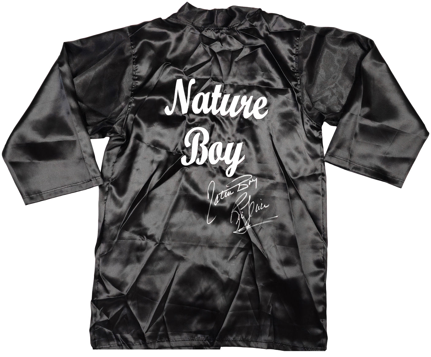 Ric Flair Autographed Black Wrestling Robe "Nature Boy" PSA/DNA Stock #227976