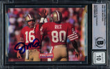 Joe Montana Autographed 1993 Proline Portraits Card #565 San Francisco 49ers Auto Grade Gem Mint 10 Beckett BAS Stock #229002