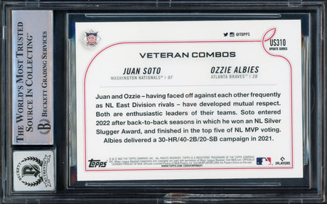 Juan Soto Autographed 2022 Topps Update Card #US310 New York Yankees Auto Grade Gem Mint 10 Beckett BAS Stock #229023