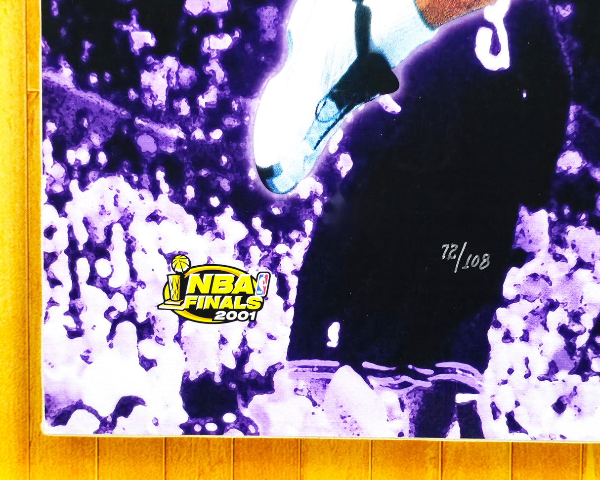 Kobe Bryant Autographed Framed 20x28 Canvas Los Angeles Lakers #72/108 Auto Grade 10 UDA Holo, PSA/DNA & Beckett BAS #AE20831