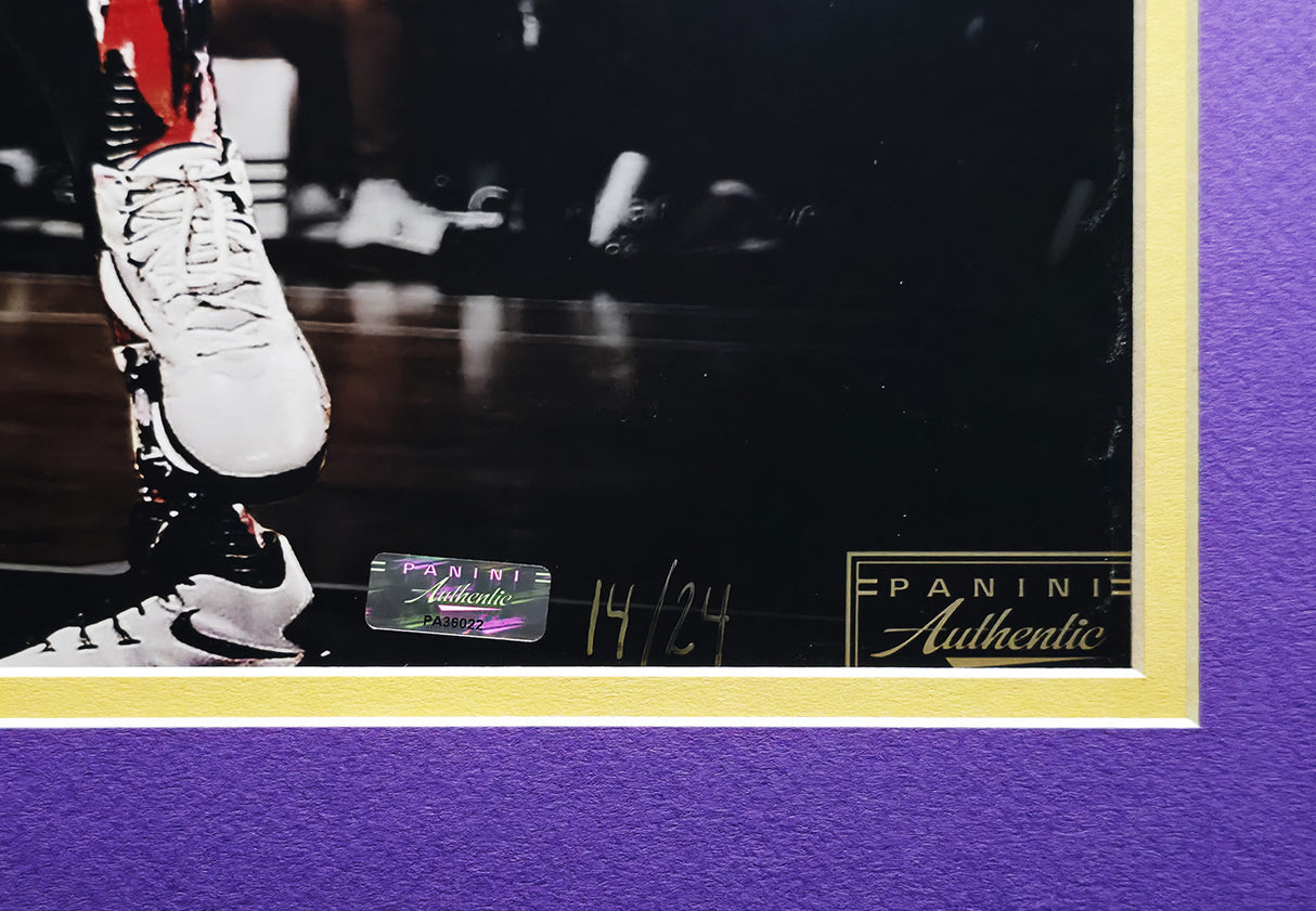 Kobe Bryant Autographed Framed 16x20 Photo Los Angeles Lakers "XX" #14/24 Panini, PSA/DNA & Beckett BAS #AE19143