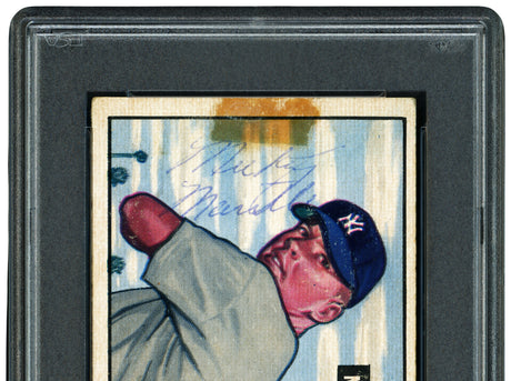 Mickey Mantle Autographed 1951 Bowman Rookie Card #253 New York Yankees Vintage Rookie Signature PSA/DNA #63150291